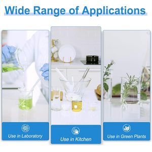 WEIAI yüksek kaliteli beher cam 3.3 borosilikat ısıya dayanıklı beher 25ml 50ml 100ml 250ml 500ml laboratuvar cam beher - Product Image 5
