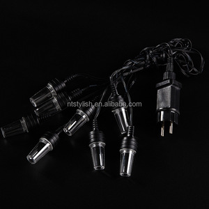 Cadena de iluminación decorativa navideña para patio exterior, cadena de luz SMD de estrella de cinco puntas de copo de nieve enchufable para uso en interiores - Product Image 5