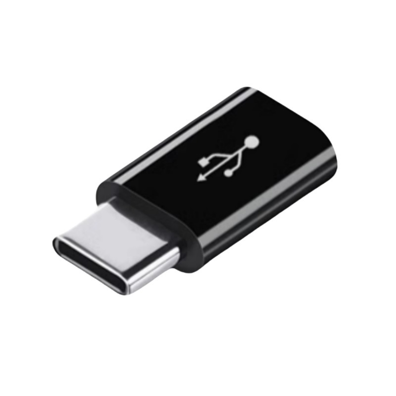 ADTYC003-Micro à Type-C Noir Longue Portée Données de Charge OTG