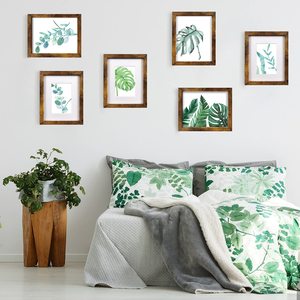 Resim çerçeveleri, ahşap kolaj resim çerçevesi 8x10 resim çerçevesi kahverengi 6 Set, ekran resimleri 5x7 Mat veya 8x10 Mat olmadan - Product Image 2