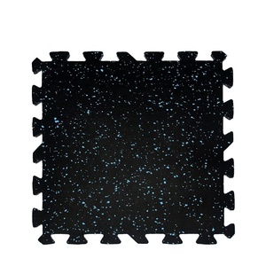 Tùy chỉnh kích thước phòng tập thể dục lồng vào nhau thảm sàn câu đố màu đen Tatami tập thể dục Mat tập thể dục lồng vào nhau gạch lát sàn cao su - Product Image 5