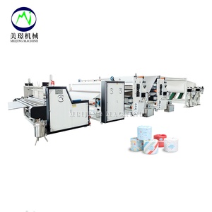 Hoàn toàn tự động giấy vệ sinh máy làm đuôi dán tua lại hệ thống đục lỗ hiệu quả cao Mô perforadora de papel - Product Image 1