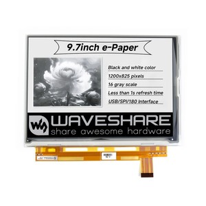 9,7-Zoll-E-Ink-Display HAT für Raspberry Pi, 1200x825, USB/SPI/I80-Schnittstelle - Product Image 2