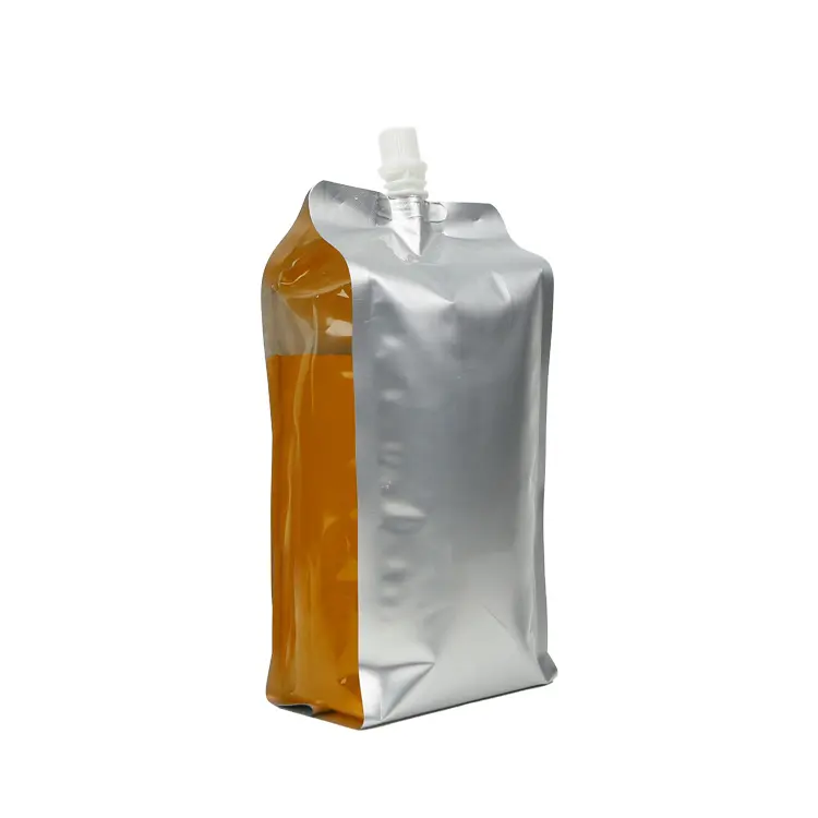 Tùy Chỉnh Refillable Nhựa Rượu Đậu Nành Sữa Thạch Nước Trái Cây Lỏng Nước Giải Khát Với Vòi Đứng lên Túi