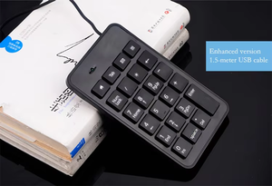 Teclado digital con cable 23 teclas Supermercado Recibos Banco Contabilidad financiera Valores Ordenador portátil Mini teclado - Product Image 3