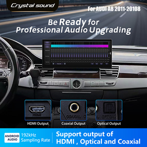 Penhui วิทยุติดรถยนต์ <span class=keywords><strong>Android</strong></span> 14เสียงคริสตัล16 + 512GB สำหรับ <span class=keywords><strong>A8</strong></span> Audi เครื่องเล่น2011-2018 DSP Audio Video หน้าจอ12.3นิ้ว - Product Image 3