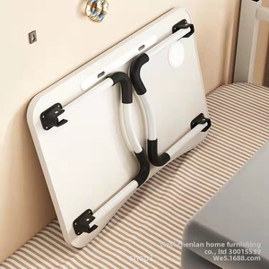 Escritorio portátil para computadora, pequeña mesa de estudio plegable para estudiantes perezosos con diseño Simple para uso en dormitorio o en el hogar y la Oficina - Product Image 3
