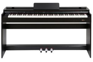 Piano digital piano órgano digital 88 teclas teclado ponderado con cubierta antipolvo panel de control MIDI con tres pedales