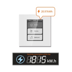 Fabrika fiyat Lanbon ev otomasyon 4 modları değiştirilebilir ışık ve perde LCD WIFI akıllı anahtar Tuya ve elma ile çalışmak - Product Image 4