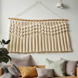 Boho Đầy Màu Sắc Hình Cầu Macrame Trang Trí Nghệ Thuật Tường Treo Thiết Kế Tấm Thảm Trang Trí Nội Thất Tường Trang Trí Nội Thất Cho Nhà Tường Phòng Khách - Product Image 2