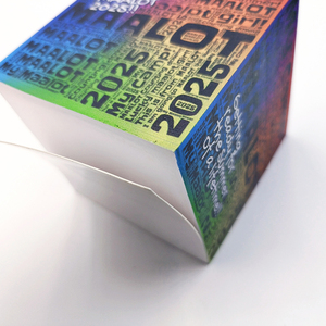 Promoción de fábrica personalizada de alta calidad, diseño personalizado, bloque de papel de impresión, Cubo de notas, Cubo de notas