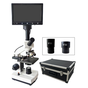Microscopio microbiano 640X con luz LED de pantalla electrónica para detección de bacterias de algas piscicultura - Product Image 1