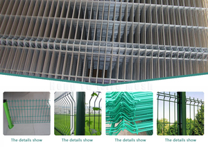 Rivestito in PVC di ferro zincato realizzato in cina filo di recinzione verde zincato prezzo di fabbrica recinzione rete metallica/rete metallica per autostrada - Product Image 3