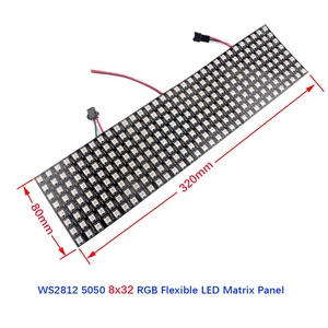 DIYmall Flexible <strong>LED</strong> <strong>Matrix</strong> Display <strong>Pixel</strong> Panel 8x8/16x16/8x32 WS2812 5050 RGB SMD Addressable <strong>LED</strong> <strong>Pixel</strong> Screen for <strong>Arduino</strong>