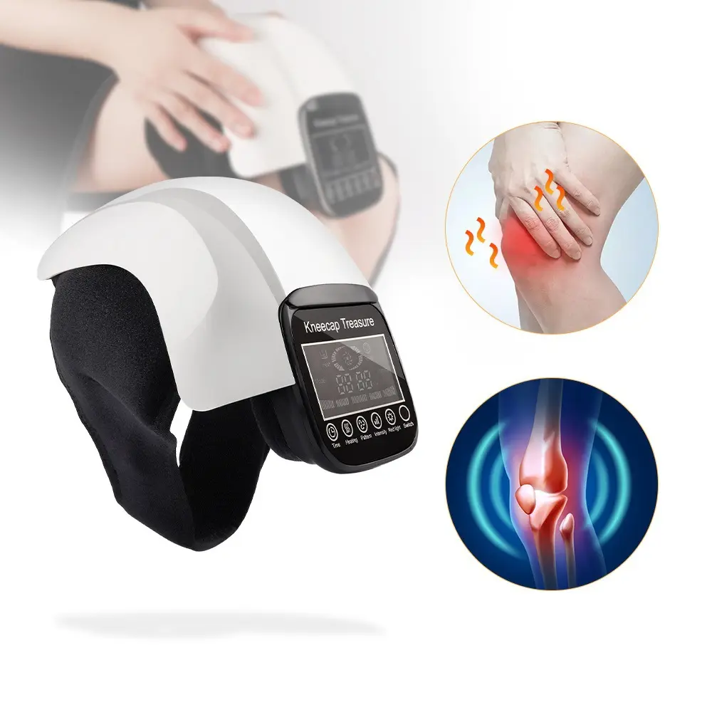 2023 New Design Physiotherapy Hot Compress Knee Massager Machine Joint Pain Relief Treatment Heating Knee Massager