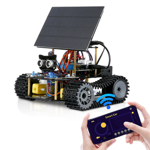 Paletli akıllı araç kodlama DIY kök güneş tankı Robot araç kiti Arduino uyumlu robotik eğitim için ESP32 programlanabilir