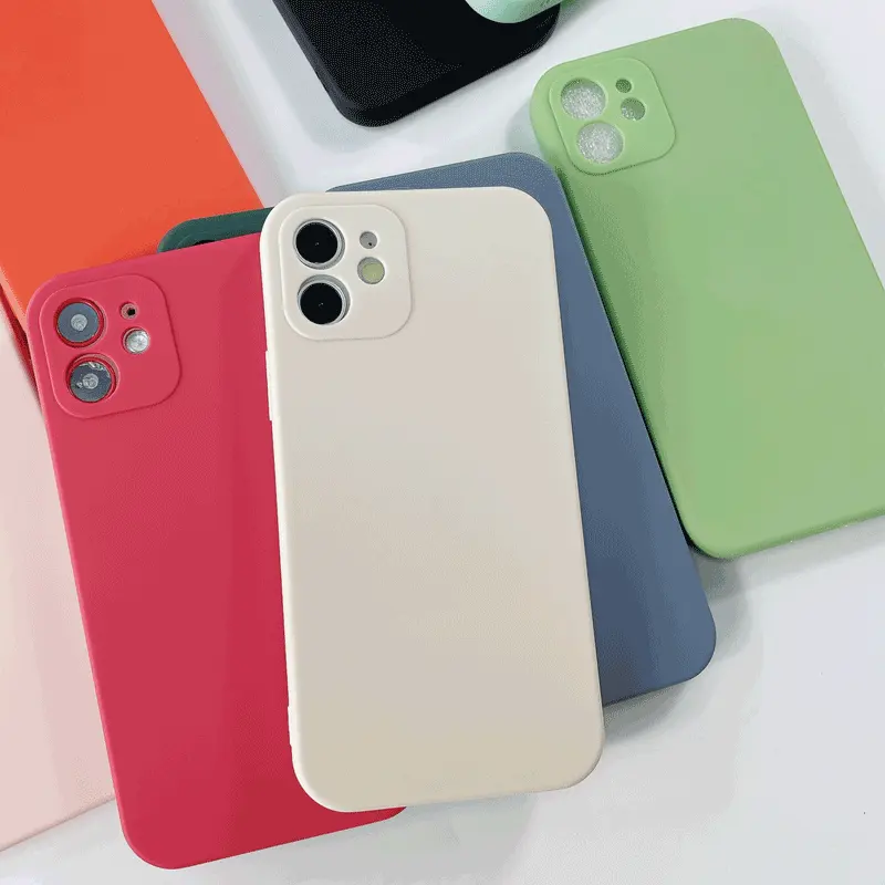 Custodia per telefono colorata in Silicone TPU con spessore 1.5mm morbido per Oppo A53 A15 per Vivo x60 pro Cover posteriore