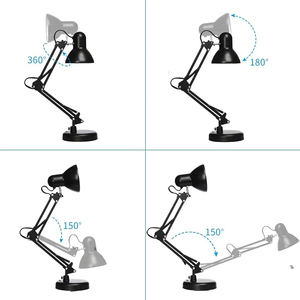 带Usb护眼灯的台灯灵活的夜间折叠工作灯阅读学习Led桌夹夹台灯 - Product Image 5