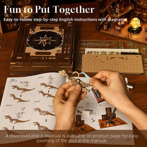 Minicity DIY 3D câu đố bằng gỗ cuốn sách Nook Kit Led trang trí nội thất ánh sáng bookend kệ sách với thu nhỏ cho Dollhouse chèn đồ chơi cho trẻ em - Product Image 6