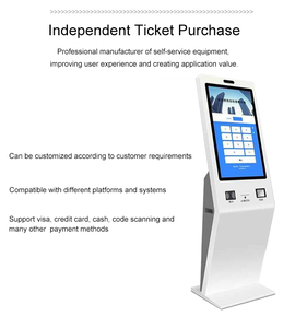 Sistema de gestión de colas electrónico Pantalla táctil Lcd Quiosco de colas Dispensador de boletos de papel Soluciones de autoservicio Cola automática