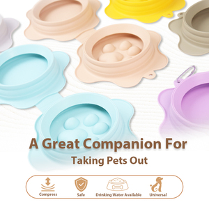 Es-Pro New Arrival Silicone <span class=keywords><strong>Pet</strong></span> Products Top Sellers Tigela Dobrável Portátil Ao Ar Livre Água e Comida Cães e Gatos Alimentação Suprimentos - Product Image 3