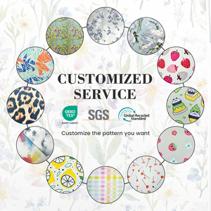 Áo mưa giả da in hình cho trẻ em Kem khỉ da báo in hình da vải chống gió được sử dụng cho áo poncho - Product Image 4