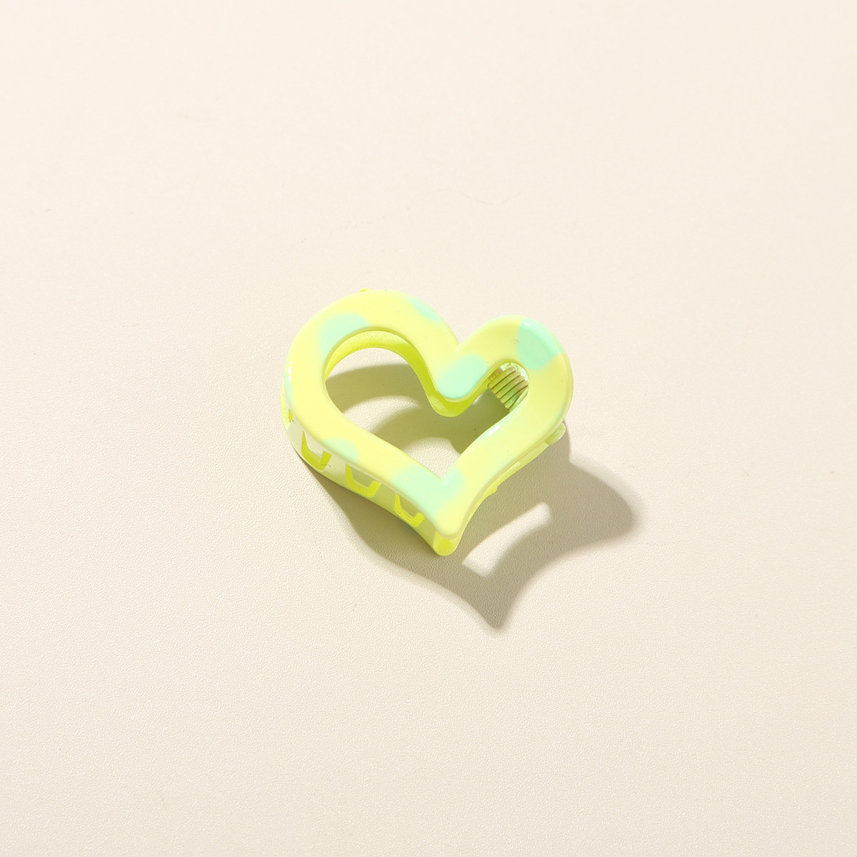 3 glossy matcha green-25cm slanted heart