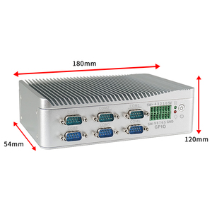 BKHD Core i3 Embedded Weiß Mini Host Industrie computer PC RS485 RS232 GPIO Dual Nics Installieren Sie OS Linux Ubuntu Pfsense Mikro tik - Product Image 2