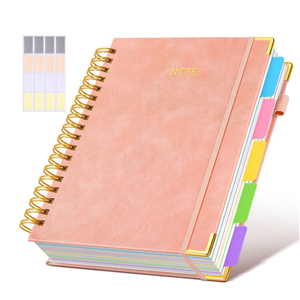Removable 300 Sheet Hardcover Spiral PU <strong>Notebook</strong> Journal Leatherbound B5 <strong>Notebook</strong> for Vocational School <strong>Notes</strong>