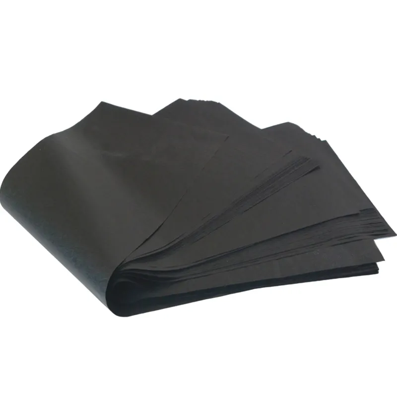 OEM black tissue paper shiny/ black paper /black wrapping paper