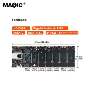 Nuova scheda madre S37 per CPU Set 8 Slot per scheda Video per memoria DDR3 interfaccia VGA integrata a bassa potenza - Product Image 5