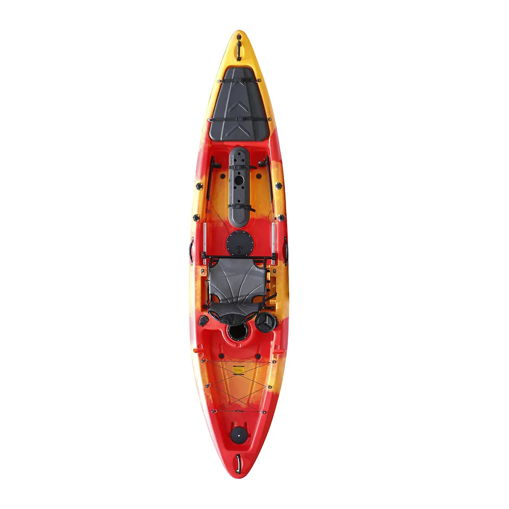 BORIGHT Tandem 2 Preson Kayak Câu Cá Ngồi Trên Đầu Kayak Mái Chèo Nhựa Ca Nô Đi Thuyền Kayak Gia Đình Để Bán