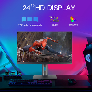 Best Ips 75hz Hd Desktop <strong>Monitor</strong> for Home Office 23.8&quot; Wall Mounted <strong>Lcd</strong> <strong>Computer</strong> <strong>Monitor</strong> <strong>With</strong> <strong>Built</strong> <strong>in</strong> Speaker