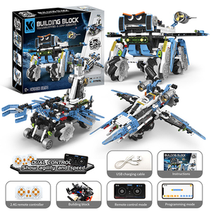 3 in 1 Diy <strong>Assemble</strong> Deformable Remote Control Robot Toy Stem Educational Stunt Rc Dog Toys App <strong>Programming</strong> Building Bricks Sets - Product Image 6