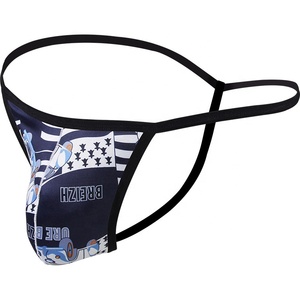 Tanga de poliéster de precio de fábrica de alta calidad, ropa interior de cuerda G para hombres, tangas con estampado personalizado y cuerda G - Product Image 5