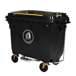 Outdoor Street Wheelie Dumpster <strong>Garbage</strong> Bin Industrial Plastic Mobile Recycle Dustbin 660L Waste <strong>Container</strong> with Wheels - Product Image 1