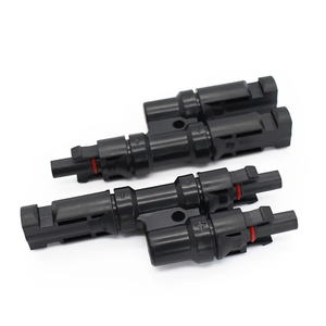 QJC Sistema Solar IP67 Serie T2 Conexión paralela 1 a 2 T Tipo Panel solar Cable Conector de rama para panel de cable solar - Product Image 2