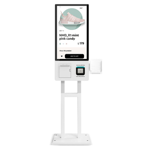 21,5 pulgadas de montaje en pared Android Windows sistema autoservicio pantalla táctil terminal de pago quiosco con impresora código QR Software - Product Image 3