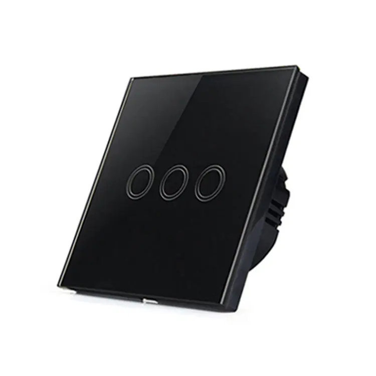 EU/US Smart Wifi Wall Touch Switch 1/2/3 Gang Glass Panel light Switch Black/white smart home