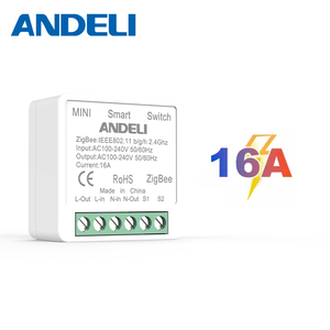 Tuya Zigbee 3.0 Mini akıllı DIY anahtarı 6A 2 yollu kontrol akıllı ev röle otomasyon kesici ABS duvar anahtarı akıllı hayat çalışır - Product Image 1