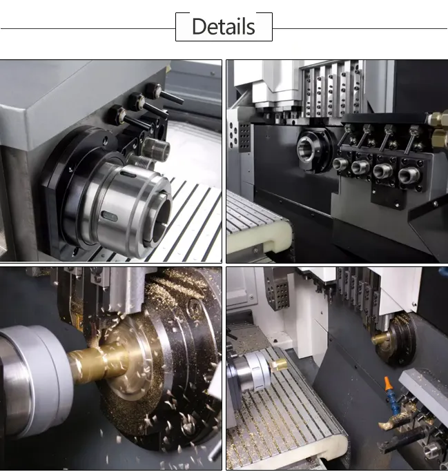 Tck46dy Minder dan 56Mm Roterende Draaiknop Metalen Hoge Productiviteit Zwitserse Automatische Draaibank Maatwerk Logo Cnc Machine