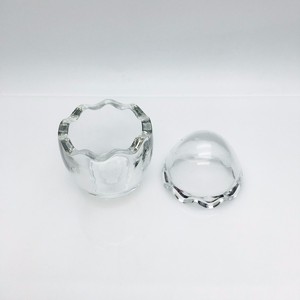 2oz 60ml מיני קריסטל ביצה בצורת זכוכית צנצנת פודינג שוקולד עוגת סוכריות