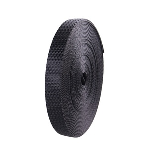 Gacent Webbing Supplier <strong>Custom</strong> Woven 100% Polyester Nylon Black Twill Webbing for Backpack - Product Image 1