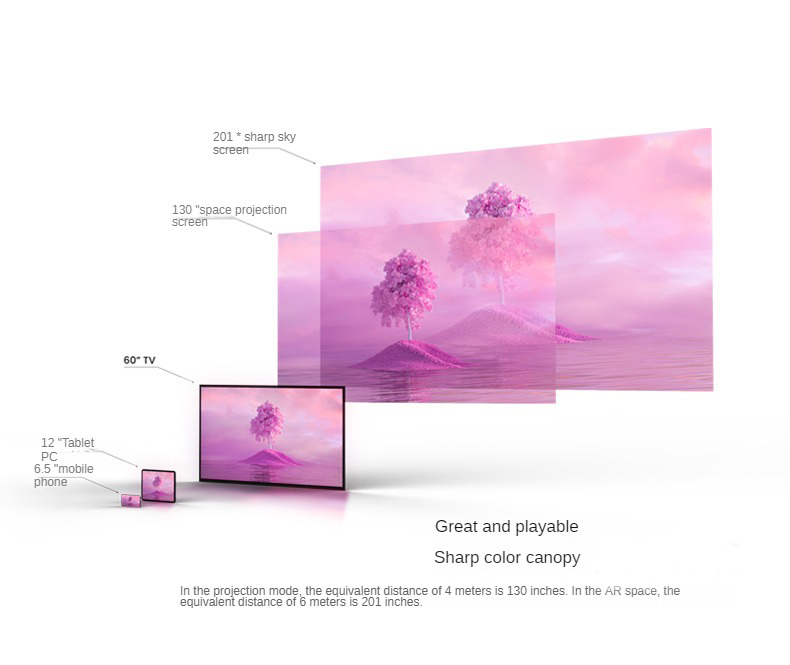 Nreal Air Smart AR Glasses Portable HD Private Giant Screen Viewing Mobile Computer Screen Projection Game Peripherals Glasses