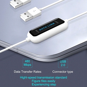 <strong>USB</strong> <strong>PC</strong> To Online Share Sync <strong>Link</strong> Net Direct Data File Transfer Bridge LED Cable Easy Between 2 Computer - Product Image 4