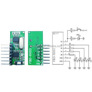 433 MHz HF-Sender-und Empfänger modul 5V Drahtloses Übertragungs kit 100m HF-Langstrecken modul