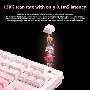 Xinmeng butfly B87 từ trục Bàn phím chuyên nghiệp có dây kép USB không thấm nước bàn phím cơ khí cho chơi game - Product Image 4