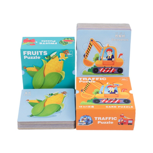 2024 Montessori Giấy Phim hoạt hình động vật 3D ghép hình câu đố đồ chơi bé giáo dục học Tập Câu Đố giác Ngộ Nhận thức Thẻ - Product Image 6