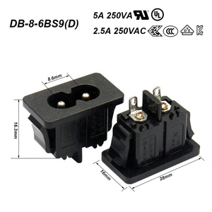 อุตสาหกรรมไฟฟ้า2ขาชาย C8ซ็อกเก็ตขนาดเล็ก Iec C8ขั้วต่อสายไฟ - Product Image 4