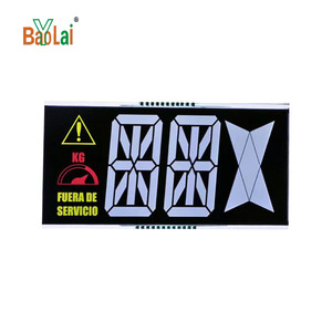Personalizzato blu monocromatico modulo LCD HTN STN display 7 segmento schermo LCD per ascensore